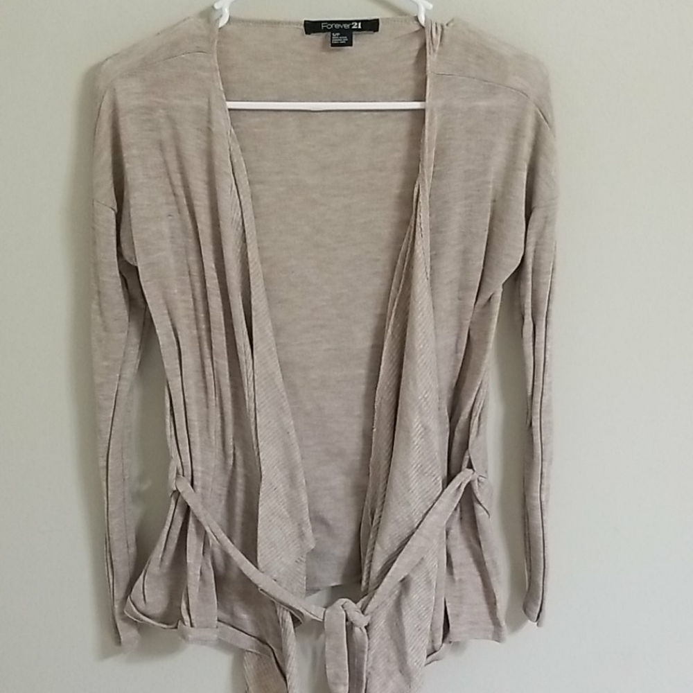 **3/$20** Forever 21 Tan Wrap Cardigan